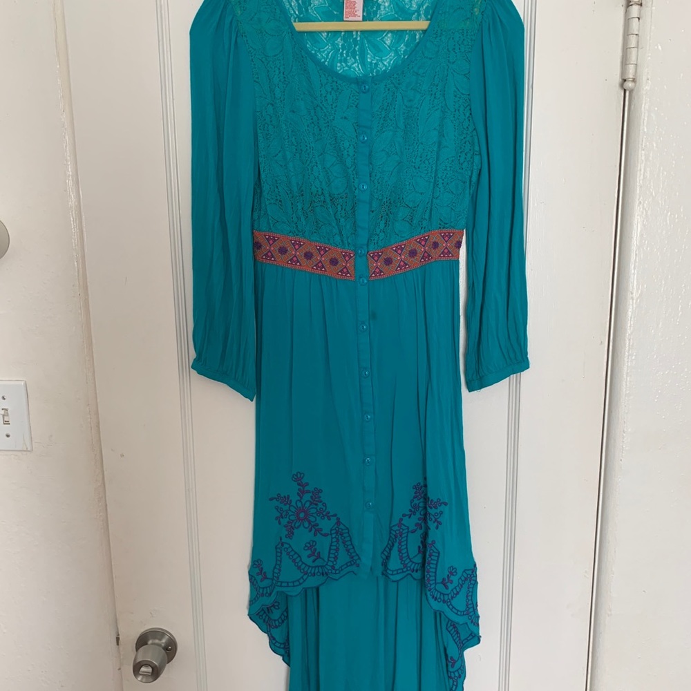 High low lace boho dress